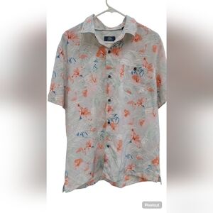 Havana Jim Flamingo & Palm Tree Button-Up – Large
